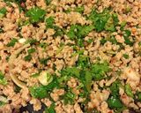 A picture of step 7 of Larb with Sticky Rice.