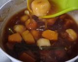Foto langkah ke 5 dari resep Bubur Tapioka Isi Pisang dan Labu Kuning.
