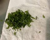 Une image de l'étape 15 de Semoule au thon, légumes, menthe et olives noires.