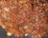 A picture of step 5 of Chickoo halwa.
