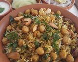 A picture of step 20 of Shahi Chana Masala biryani.