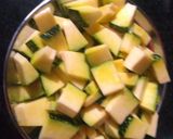 A picture of step 1 of Pumpkin ki sbji.