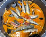 Foto del paso 1 de la receta: Arroz meloso de boquerones y pulpo 🐙