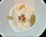 A picture of step 1 of Tofu Piccata.