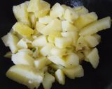 A picture of step 3 of Aloo sabji.