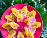 Hình bước làm 2 của món Chuối sáp cốt dừa bột báng