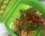 Foto del paso 5 de la receta: Lazos de pasta multicolor al pesto en estuche Lékué al microondas