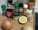 Foto del paso 1 de la receta: Salmón cajún con papas al horno