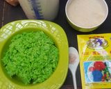 Foto langkah ke 5 dari resep Puding Tape Ketan Hijau Lapis Gula Aren.