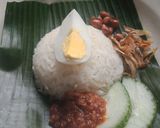 Gambar langkah 9 resipi Nasi lemak tumis.