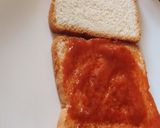 A picture of step 2 of Pizza sandwich.