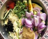 A picture of step 1 of Kancha Aam diye Potoler Chorchori (Parwal Curry with Raw Mango - Bengali Style).