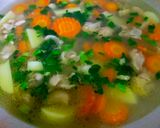 Foto langkah ke 4 dari resep Sup Kulit Ayam Tofu.