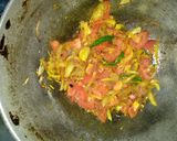 A picture of step 2 of Begun Posto (Bengali Eggplant with Poppy Seeds).