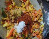 A picture of step 2 of Soyabean sabji.