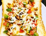 Hình bước làm 4 của món Pizza Bánh Mì Thập Cẩm🥪