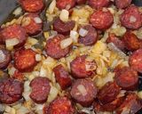 Füstös cukkinis lecsó, kapros nokedlivel recept fázis 3 fotója