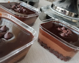 Foto langkah ke 4 dari resep 2. Dessert Box Triple Chocolate.