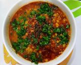 A picture of step 3 of Sindhi dal (left over recipe).