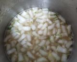 A picture of step 3 of Bok Choy Soup.