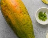 A picture of step 1 of PAPAYA SMOOTHIE 😋.