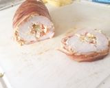 Foto del paso 8 de la receta: Medallones de pavo envueltas en tocino relleno de crema de queso