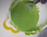 A picture of step 5 of Tricolour dhokla.