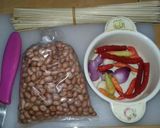 Foto langkah ke 5 dari resep Sate ayam rempah bumbu kacang pedas.