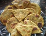 A picture of step 4 of Achari tortillas.