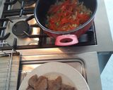 Foto del paso 1 de la receta: Bifes a la criolla