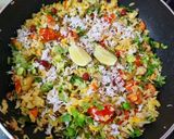 A picture of step 4 of Tangy Tomato Coconut and Mixed Veggies Poha.