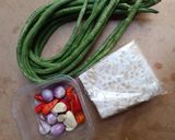Foto langkah ke 1 dari resep Oseng Tempe Kacang Panjang.