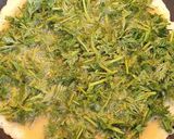 A picture of step 4 of No Food Wasted : Omelette with Carrot Leaves (Vegetarian).