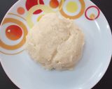 A picture of step 2 of Colourful suji modak.