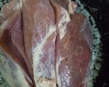 Foto del paso 1 de la receta: Blanda de cerdo al horno con papas y salsa de mostaza