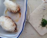 Zöldfűszeres, sajtos, húsmentes batáta csónak recept fázis 4 fotója