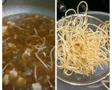 A picture of step 7 of Veg Manchow soup.