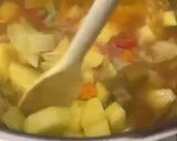 A picture of step 3 of Fresh Minestrone with Tubettini and Vegetable Purée from Scraps.
