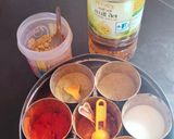 A picture of step 1 of Crispy Arbi masala.