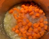 A picture of step 1 of Moroccan Carrot Soup.