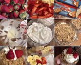 Foto del paso 1 de la receta Copas de fruta 🍓🍌 con nata 🍦