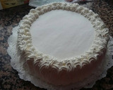 Foto del paso 6 de la receta: Tarta de nata y de fondant 🌹🌹🌹