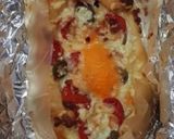 A picture of step 9 of Turkish Pide - Boat Pizza - so cool and kids will love it :).