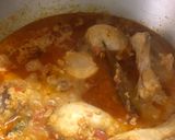 A picture of step 6 of Chicken Rara.