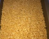 A picture of step 2 of 10 minute Reese’s Rice Krispie treats.