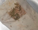 A picture of step 4 of Chicken veggies spring roll.