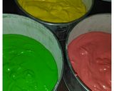 Foto langkah ke 3 dari resep Rainbow Cake Kukus.