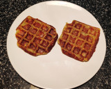 Foto del paso 6 de la receta: Sándwich mixto con gofre salado de patata y calabacín