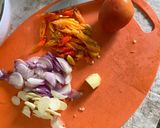 Foto langkah ke 1 dari resep Oseng cumi pelangi.