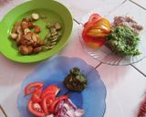 Foto langkah ke 3 dari resep Mujair Pete sambal ijo.